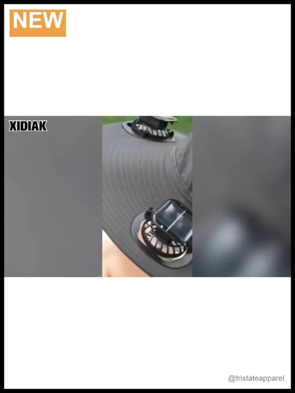 Solar Powered Hat with Fan, UPF 50+ Wide Brim Sun Hat for Hiking Camping Fishing